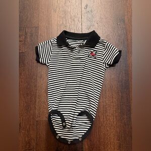 GA bulldogs polo onesie